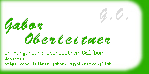 gabor oberleitner business card